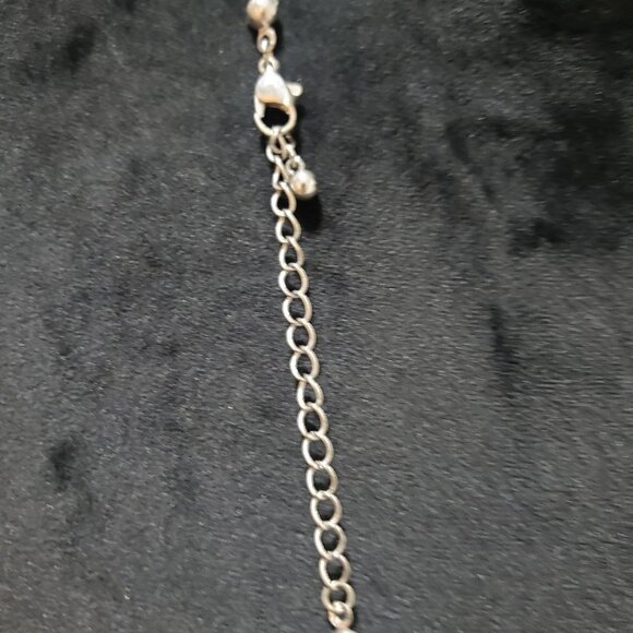 Womens  Gemstone and Silver Tone Arrow Charm Pendant Necklace with Lobster Clasp - Picture 5 of 5